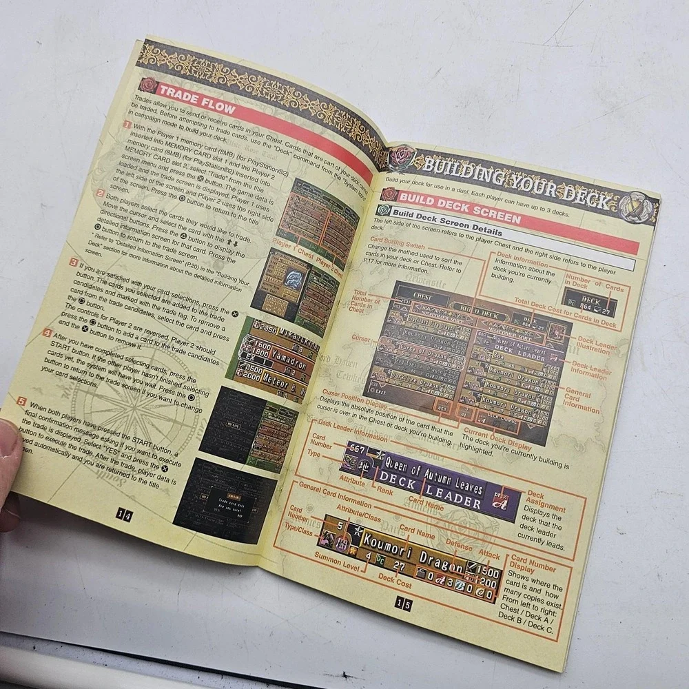 Yu-Gi-Oh! Duelists Of The Roses Sony PlayStation 2 PS2 Konami Manual Only